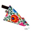 Handysitzsack | FLOWER POWER ROT aus Baumwolle | Stützkissen für Smartphone und Tablet  - 2