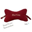 Leseknochen MUSSELIN Double Gauze BORDEAUX - personalisierbar mit Stickerei Leolini - 3