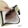 Foldover Tasche mit BLUMEN Stickerei | mit Außenfach Leolini - 5