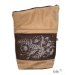 Foldover Tasche mit BLUMEN Stickerei | mit Außenfach Leolini - 3