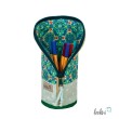 Stehende Stiftetasche Leo | Federpennal Federmäppchen Ornamente grün | personalisierbar mit Namen Leolini - 5