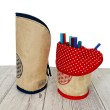 Stehende Stiftetasche Leo | Blume des Lebens DUNKELBLAU  Federpennal Federmäppchen  | personalisierbar mit Namen Leolini - 8