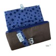 Portemonnaie mit Stickerei | Blume des Lebens | GRAU | Geldbörse Leolini - 3