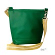 Mini Foldover Tasche Blume des Lebens Stickerei grün Leolini - 2