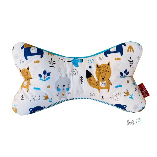 Leseknochen personalisierbar | Nackenkissen HASE FUCHS UND BÄR | handgemacht von Leolini Leolini - 3