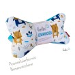 Leseknochen personalisierbar | Nackenkissen HASE FUCHS UND BÄR | handgemacht von Leolini Leolini - 1