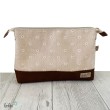 Große Kosmetiktasche | Kulturbeutel mit vielen Fächern GÄNSEBLÜMCHEN | Handarbeit von Leolini  - 5