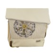 Foldover Tasche mit Pusteblume Stickerei  | mit Außenfach | beige Leolini - 1