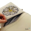 Foldover Tasche mit Pusteblume Stickerei  | mit Außenfach | beige Leolini - 5