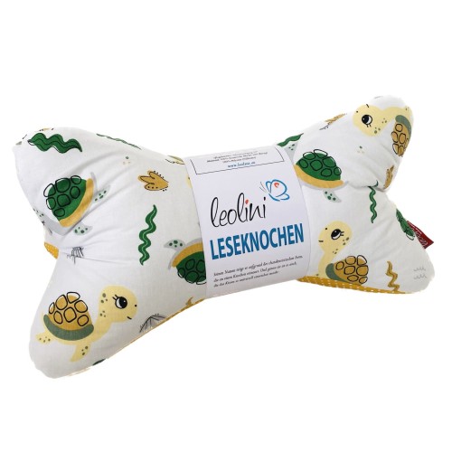 Leseknochen personalisierbar | Nackenkissen SCHILDKRÖTE | handgemacht von Leolini Leolini - 5