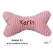 Leseknochen personalisierbar | Nackenkissen STREUBLUMEN ROSA | handgemacht von Leolini Leolini - 3