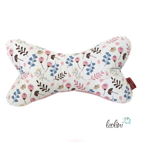 Leseknochen personalisierbar | Nackenkissen STREUBLUMEN ROSA | handgemacht von Leolini Leolini - 4