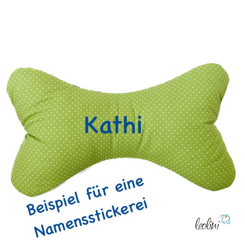 Leseknochen personalisierbar | Nackenkissen CHAMÄLEON | handgemacht von Leolini Leolini - 3