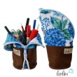 Stehende Stiftetasche Leo | Federpennal Schminktasche HORTENSIEN | Lederimitat Leolini - 1