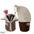 Stehende Stiftetasche Leo | Federpennal Schminktasche GÄNSEBLÜMCHEN | Lederimitat Leolini - 1
