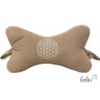 Leseknochen BLUME DES LEBENS Stickerei - MUSSELIN Double Gauze | SAND Leolini - 2