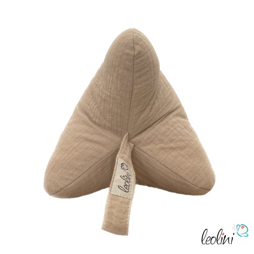 Leseknochen BLUME DES LEBENS Stickerei - MUSSELIN Double Gauze | SAND Leolini - 3