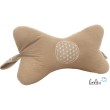 Leseknochen BLUME DES LEBENS Stickerei - MUSSELIN Double Gauze | SAND Leolini - 1