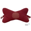 Leseknochen BLUME DES LEBENS Stickerei - MUSSELIN Double Gauze | BORDEAUX Leolini - 2