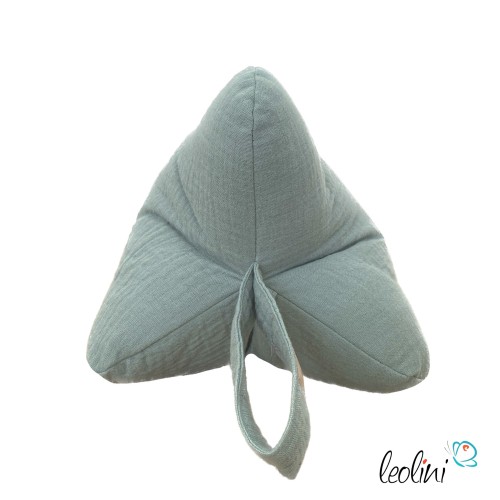 Leseknochen BLUME DES LEBENS Stickerei - MUSSELIN Double Gauze | DUNKLES MINT Leolini - 3