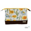 Große Kosmetiktasche | Kulturbeutel mit vielen Fächern SONNENBLUMEN | Handarbeit von Leolini  - 1