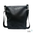 Foldover Tasche mit Blume des Lebens Stickerei mit Edelornamenten in schwarz | mit Außenfach Leolini - 3
