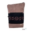 Foldover Tasche aus CORD mit MONDPHASEN Stickerei | Cordtasche in Helle Mauve | mit Außenfach Leolini - 2
