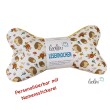 Leseknochen personalisierbar | Nackenkissen IGEL & WALD | handgemacht von Leolini Leolini - 1