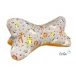 Leseknochen personalisierbar | Nackenkissen TIERPARADE GRAU | handgemacht von Leolini Leolini - 4
