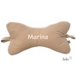 Leseknochen MUSSELIN Double Gauze | DUNKLES BEIGE | personalisierbar mit Stickerei Leolini - 3