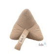 Leseknochen MUSSELIN Double Gauze | DUNKLES BEIGE | personalisierbar mit Stickerei Leolini - 2