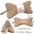 Leseknochen MUSSELIN Double Gauze | DUNKLES BEIGE | personalisierbar mit Stickerei Leolini - 8