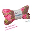 Leseknochen personalisierbar | Nackenkissen ROSEN | handgemacht Leolini - 1