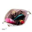Große Kosmetiktasche | Kulturbeutel mit vielen Fächern EUKALYPTUS LAVENDEL | Handarbeit von Leolini  - 6