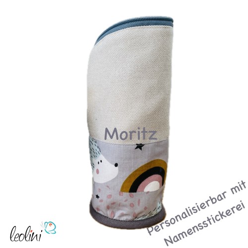 Stehende Stiftetasche Leo | Federpennal Federmäppchen IGEL | personalisierbar mit Namen Leolini - 2