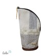 Stehende Stiftetasche Leo | Federpennal Federmäppchen BEIGE ORNAMENTE | personalisierbar mit Namen Leolini - 2