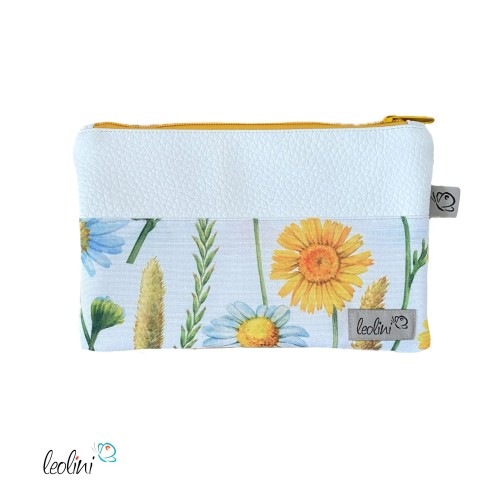 Mäppchen | Allzwecktasche | Schminktasche PERSONALISIERBAR | SONNENBLUME | Zipptasche Leolini - 4