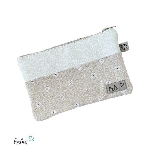 Mäppchen | Allzwecktasche | Schminktasche PERSONALISIERBAR | GÄNSEBLÜMCHEN | Zipptasche Leolini - 4