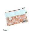 Mäppchen | Allzwecktasche | Schminktasche PERSONALISIERBAR | GRAFIK ORANGE | Zipptasche Leolini - 4