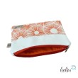 Mäppchen | Allzwecktasche | Schminktasche PERSONALISIERBAR | GRAFIK ORANGE | Zipptasche Leolini - 3