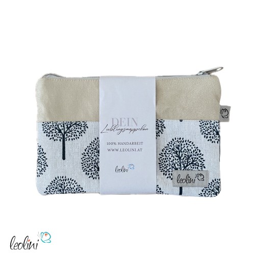 Mäppchen | Allzwecktasche | Schminktasche PERSONALISIERBAR | LEBENSBAUM | Zipptasche Leolini - 1