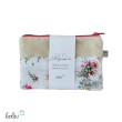 Mäppchen | Allzwecktasche | Schminktasche PERSONALISIERBAR | Blumen und Schmetterlinge | Zipptasche Leolini - 1