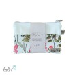 Mäppchen Allzwecktasche | Schminktasche PERSONALISIERBAR | Blumen pink | Zipptasche Leolini - 1