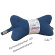 Leseknochen MUSSELIN Double Gauze | JEANSBLAU | personalisierbar mit Stickerei Leolini - 1