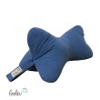Leseknochen MUSSELIN Double Gauze | JEANSBLAU | personalisierbar mit Stickerei Leolini - 5