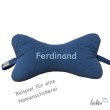 Leseknochen MUSSELIN Double Gauze | JEANSBLAU | personalisierbar mit Stickerei Leolini - 3