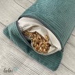 Dinkelkissen | Kissen mit Dinkelspelz DUNKLES MINT | handgefertigt Leolini - 5