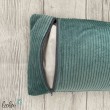 Dinkelkissen | Kissen mit Dinkelspelz DUNKLES MINT | handgefertigt Leolini - 7