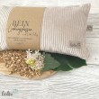 Dinkelkissen | Kissen mit Dinkelspelz BEIGE | handgefertigt Leolini - 2