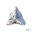 Leseknochen personalisierbar STREUBLUMEN BLAU | Nackenkissen | handgemacht Leolini - 2